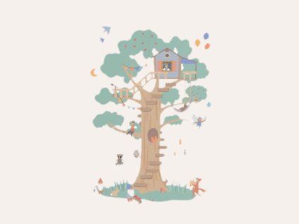 Treehouse - pěnová oboustranná podložka na hraní