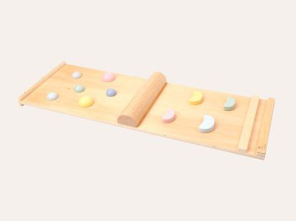 Dvostrana Montessori ploča 2u1 pastelna, kompatibilna s Piklerovim trokutom i Montessori ljuljačkom