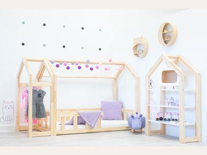 Montessori krevet kućica s ogradicom elisdesign