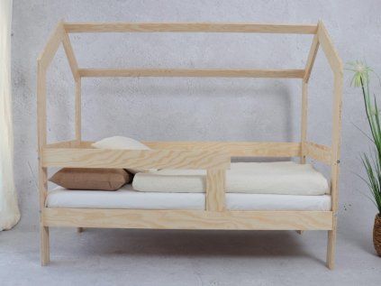 Krevet kućica Basic s ogradicom - na nožicama od 20 cm