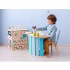 Stoleček z montessori houpačky smile blue