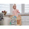 Rostoucí učící věž pro děti 75 cm Play 5v1 modrá s activity boardem