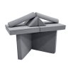 Siva dječja sofa i bunker - korduro presvlaka