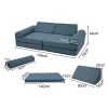 Rasklopiva dječja sofa - dimenzije
