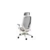 Bijelo-siva ergonomska stolica za ured