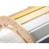 Drvena Montessori ljuljačka 5u1 max pastel - 100 cm