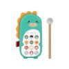 Telefon na kućici activity board u prirodnoj boji drva