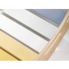 Drvena Montessori ljuljačka 100 cm 6u1 Max s daskom i stolicom - pastelni set dječjeg namještaja