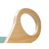 Set u pastelnim bojama - drvena Montessori ljuljačka 100 cm 6u1 Max s daskom i stolicom