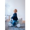 Skuter MoMi TOBIS s puhalicom mjehurića - sivi